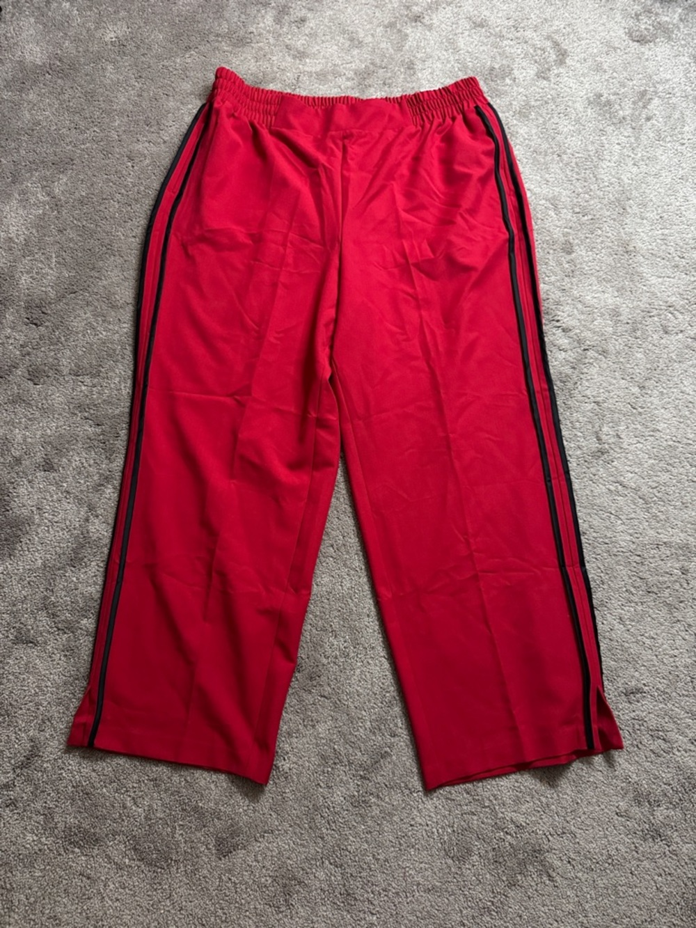 Lane Bryant Red The Perfect Drape Straight Leg Mid Rise Activewear SIZE 22 NWT